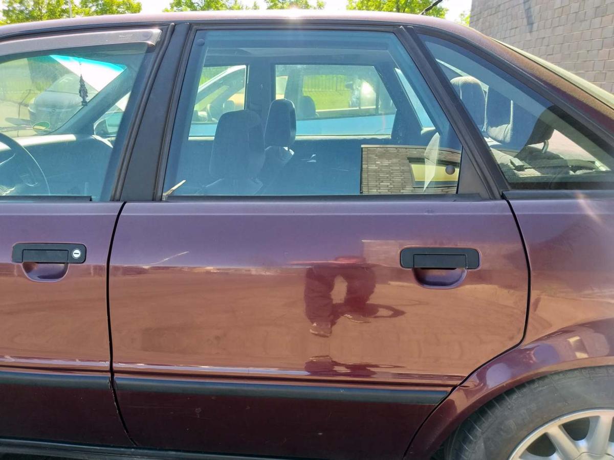 Audi 80 B4 original Tür hinten links Weinrot LZ3T Limousine Bj.1992